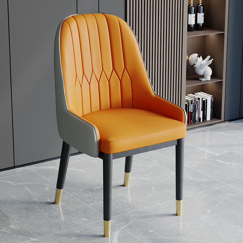 家用岩板餐桌椅北欧现代椅子轻奢高端酒店休闲网红靠背软包麻将椅