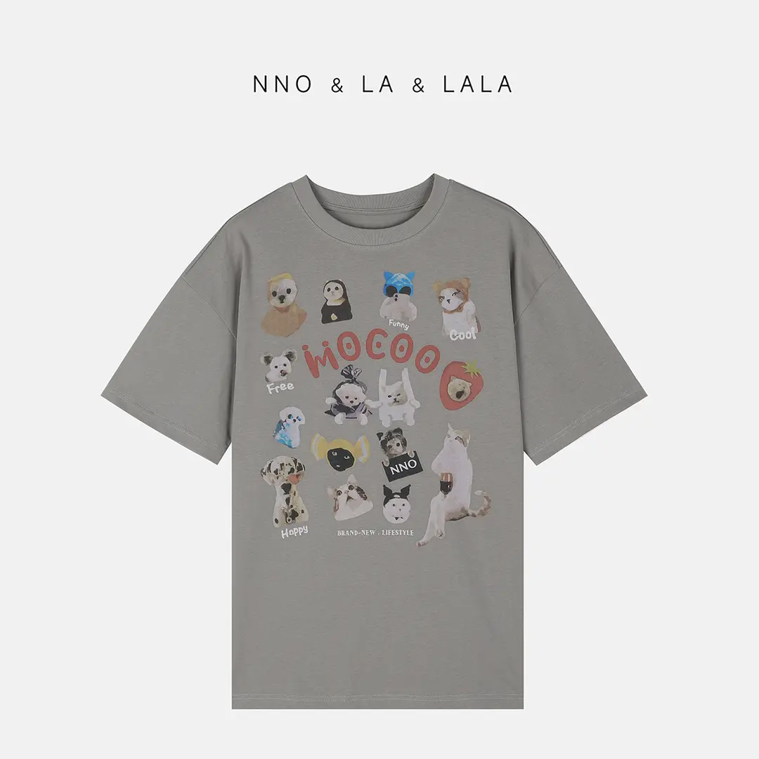 LA 小众 趣味卡通 印花T恤 26314