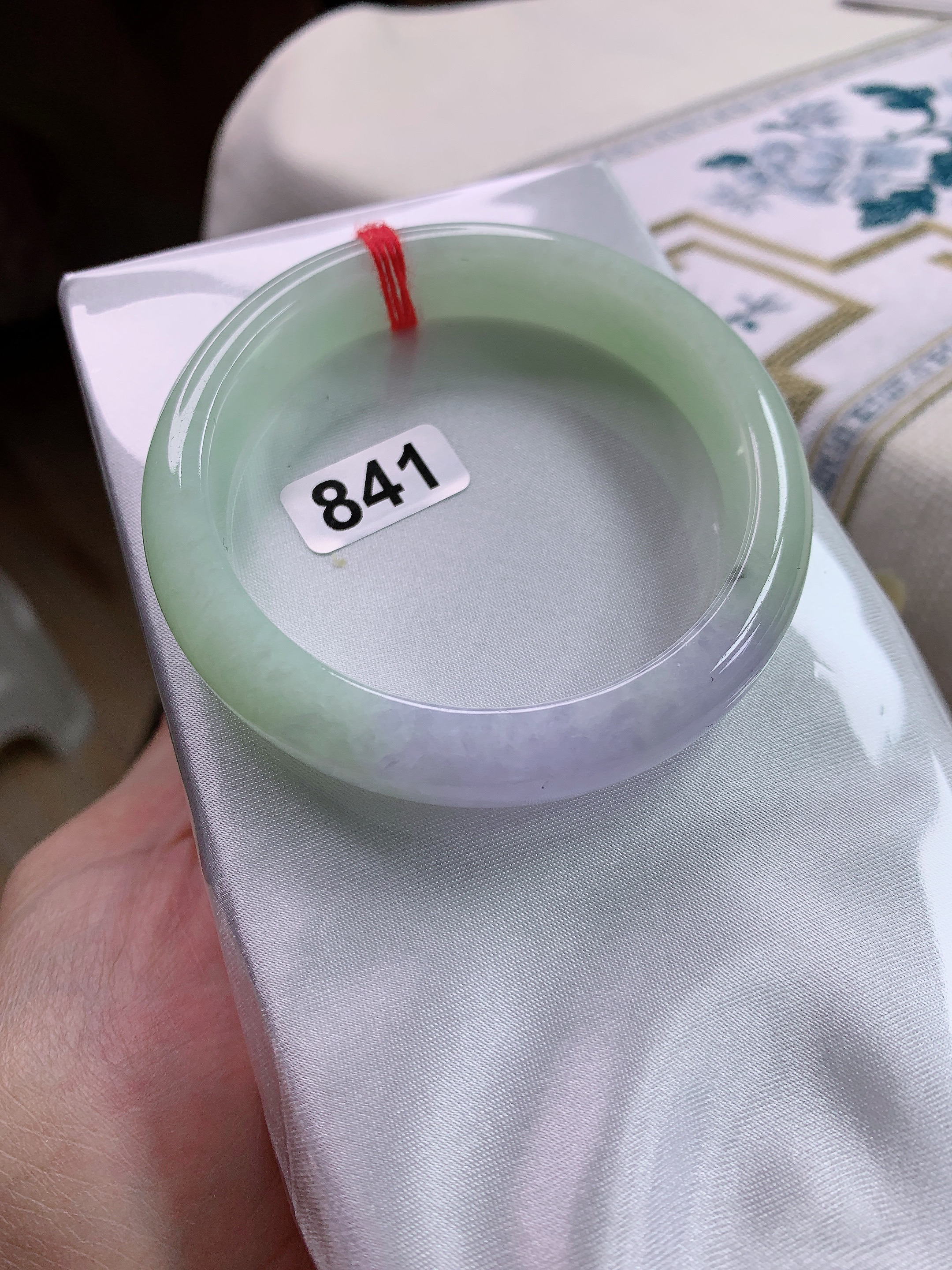 53-54圈 缅甸老坑紫罗兰翡翠手镯