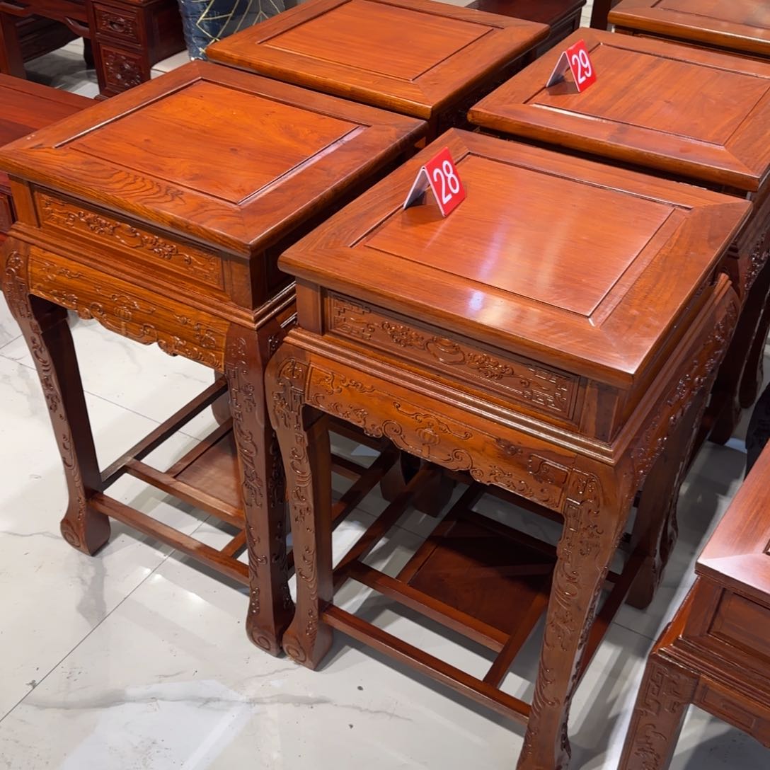 花梨木类成套家具48✖️48高85高花几