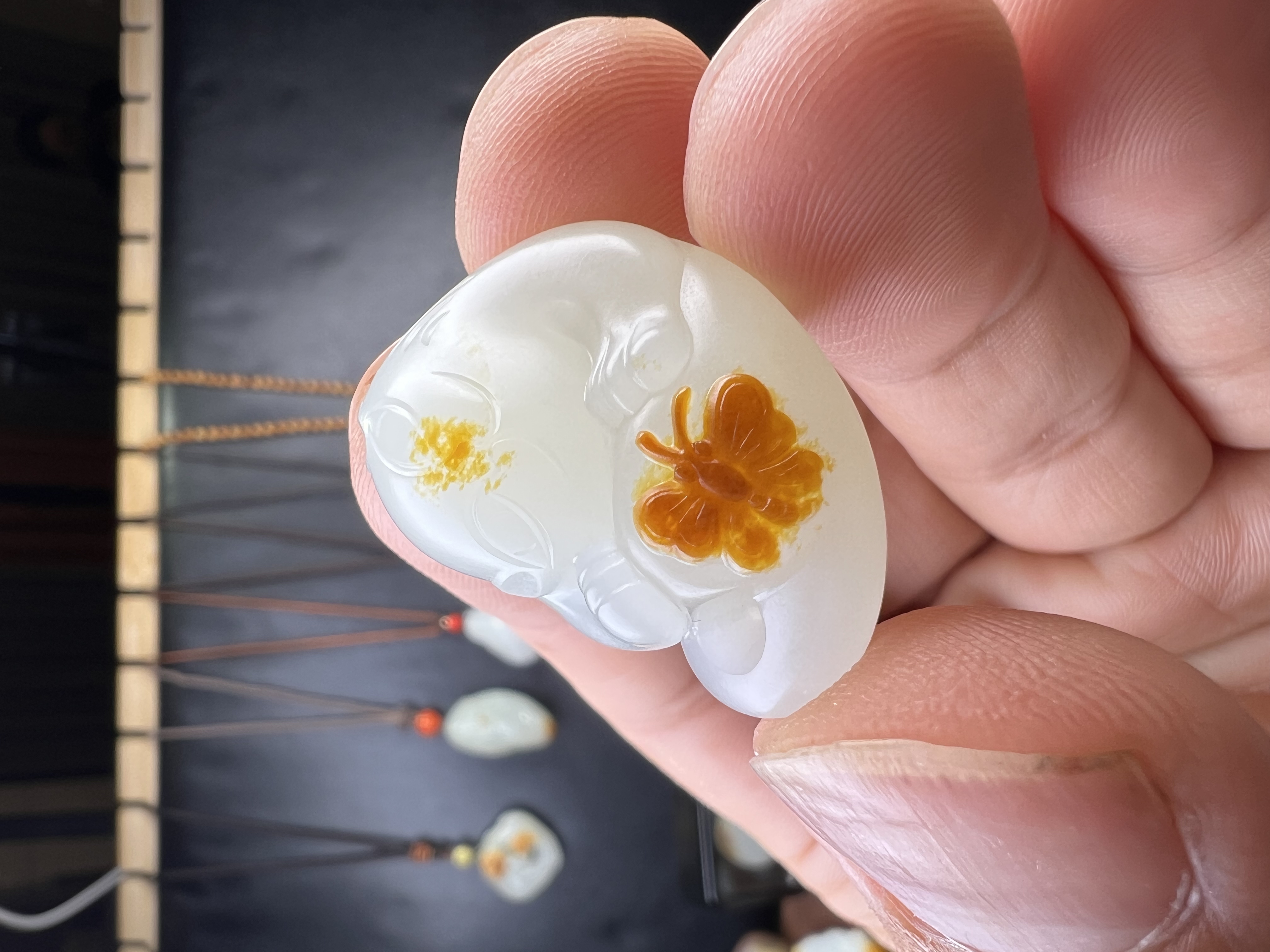 杨波老师红皮白玉独籽小猫