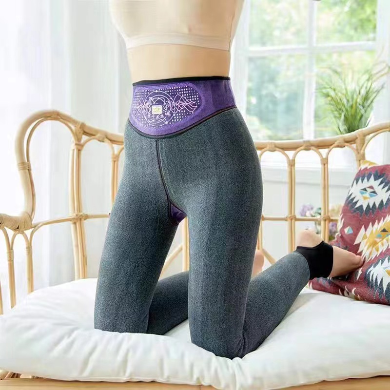 暖宫女士外穿百搭紧身秋冬加绒高腰显瘦修身保暖打底裤加厚冬季