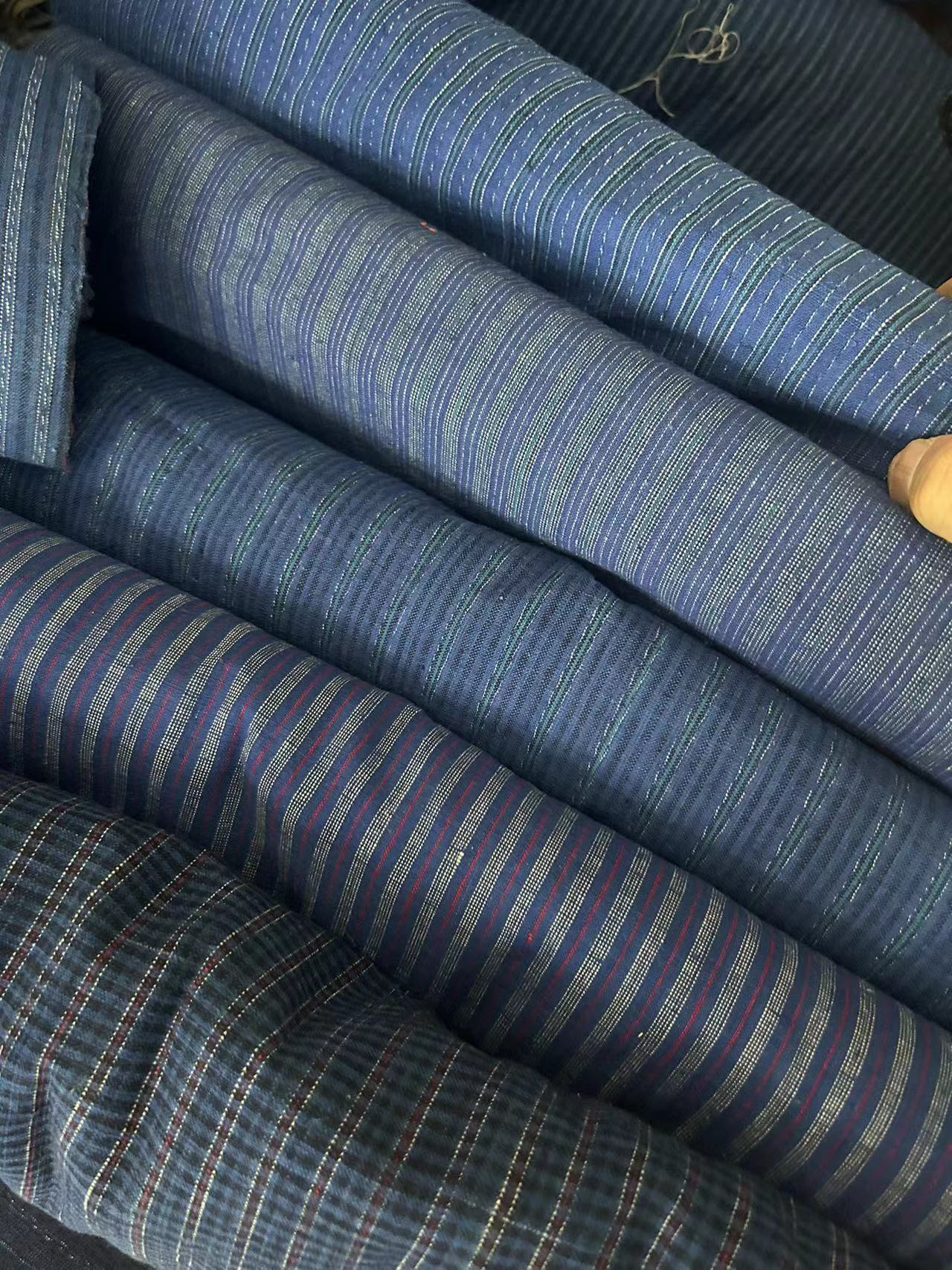 手工老土布 纯天然植物染 衣服旗袍床单抱枕包包手工diy