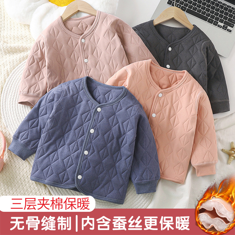 儿童内搭校服神器深冬男童加厚学生保暖棉服套装女童内胆加厚棉袄