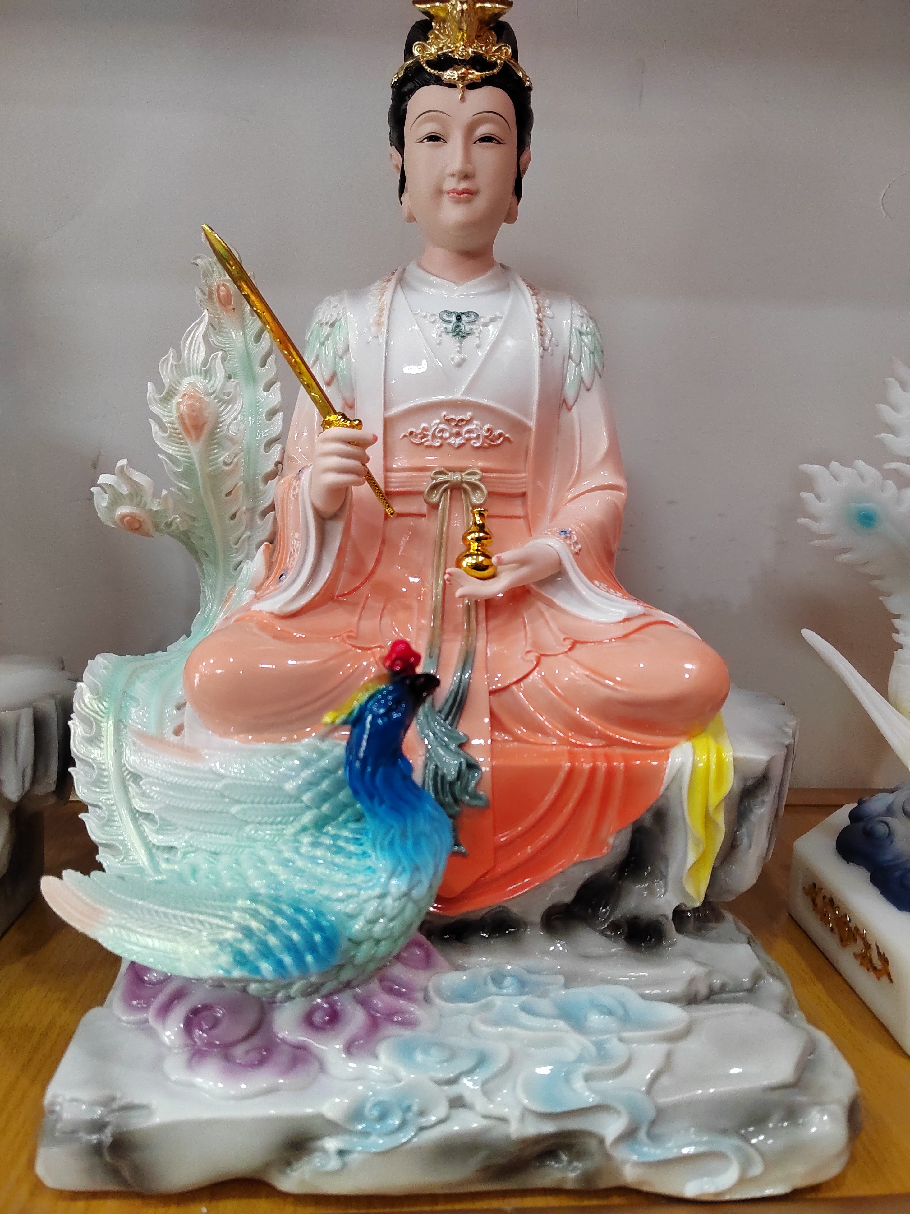 16寸仿瓷坐款九天玄女像体