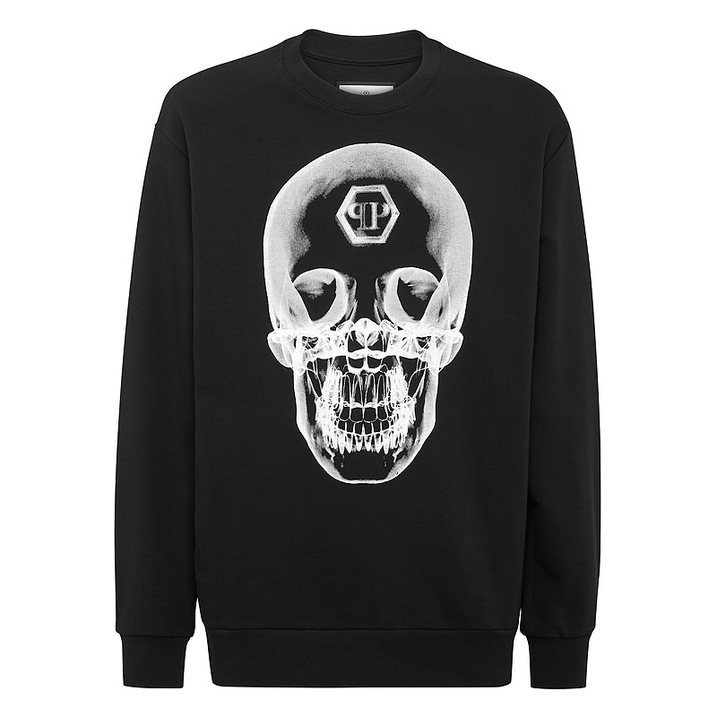 【单穿/内搭推荐】PHILIPP PLEIN/PP 男士骷髅印花圆领长袖卫衣