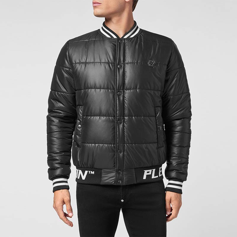 Philipp Plein外套 男士徽标棒球服夹克 菲历沛