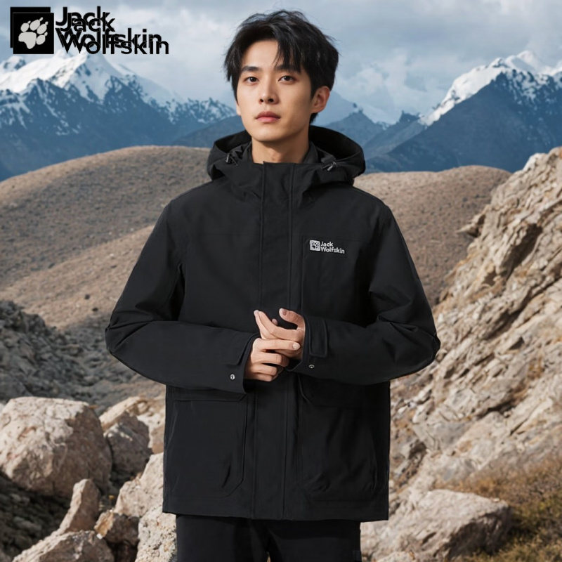 狼爪冲锋衣男装5121332-6000和S和M