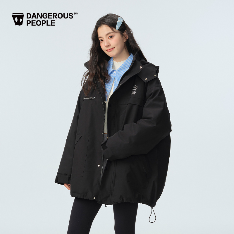 Dangerouspeople薛之谦dsp可调节袖口派克棉服冬季宽松百搭潮外套