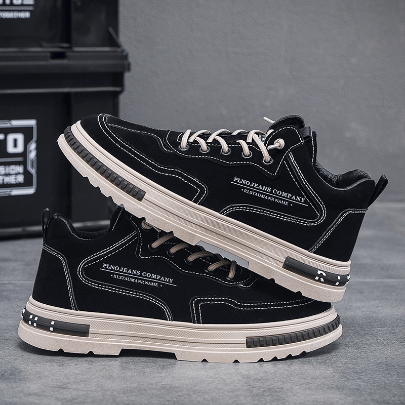 回力新低帮马丁靴冬季2023新款男鞋休闲百搭潮流男士韩版厚底防滑