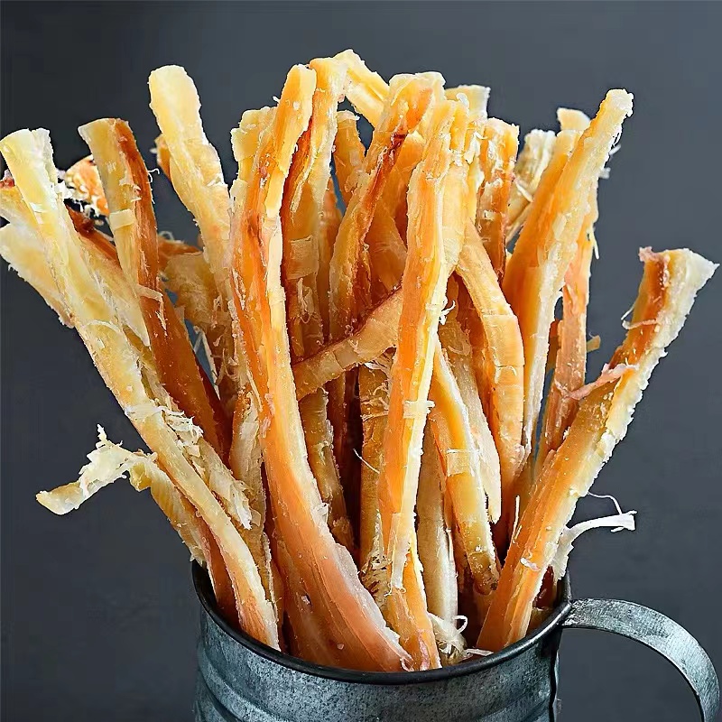 【丹丹推荐】 鱿鱼条 500克  青岛发货（散装食品）