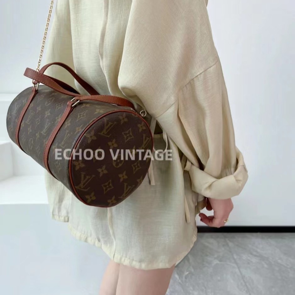 90新 LouisVuitton/路易威登 LV老花巴比龙手提包30