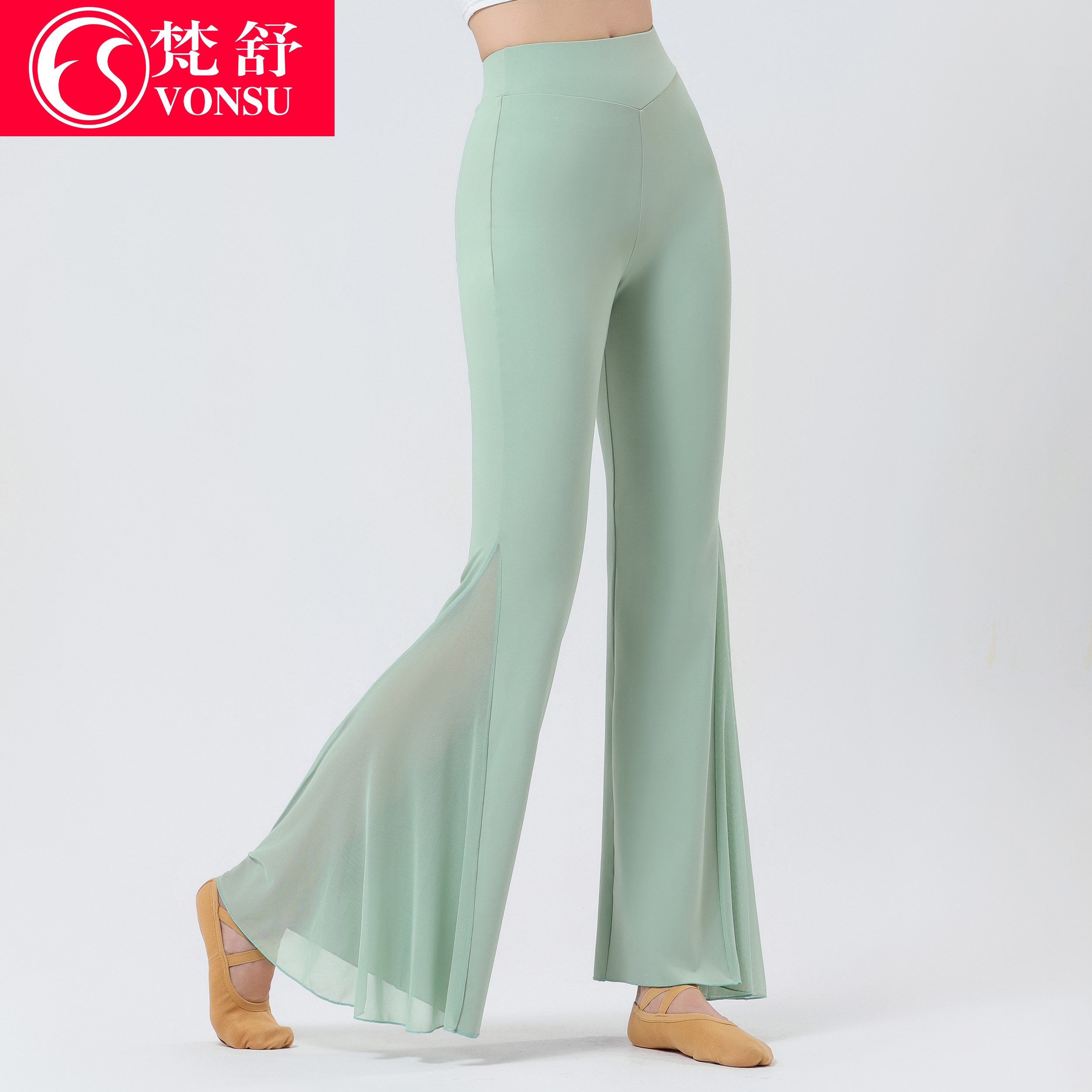 梵舒现代舞练功服舞蹈裤子成人女阔腿裤中国舞训练形体裤子XK6078