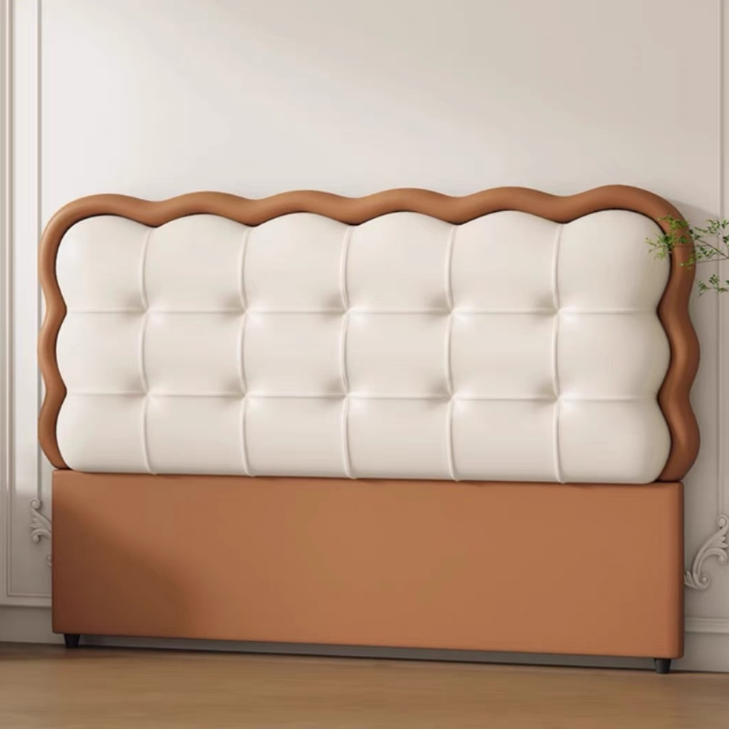 家用简约饼干轻奢极简奶油风极简软包床头榻榻米可用主卧北欧