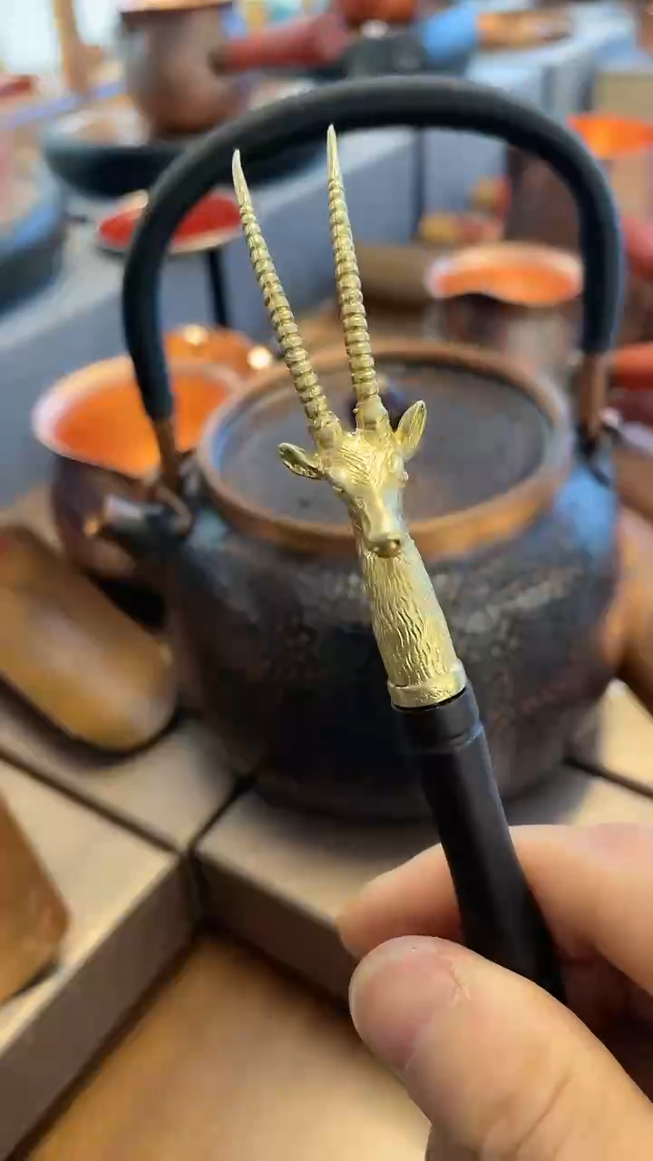【闪购商品】铜羊头壶叉羊头壶叉