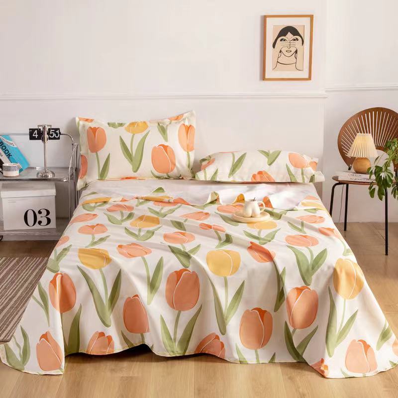 棉小竹纯棉加厚床单2.5*2.5【 床单+枕套】 三件套