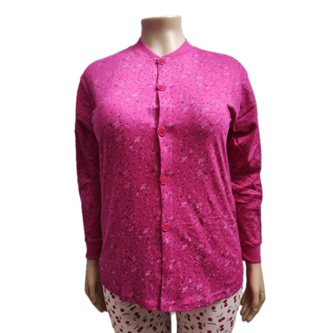 减龄秋冬妈妈装老年人女款红色中式短袖长袖开衫纯棉保暖休闲国风