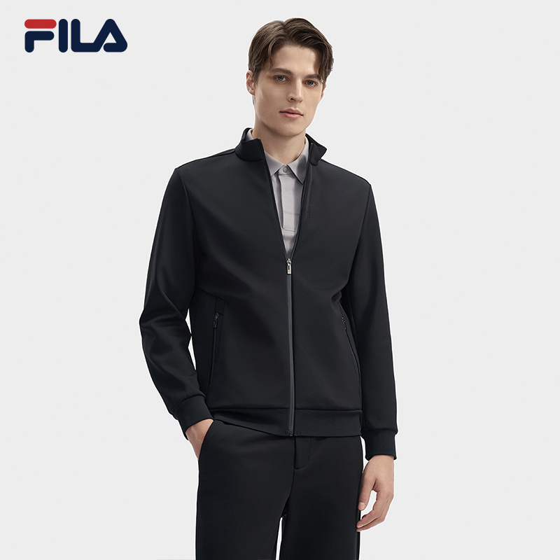 FILA斐乐行政夹克【秋冬保暖】休闲简约耐磨立领外套男 F11M442503F