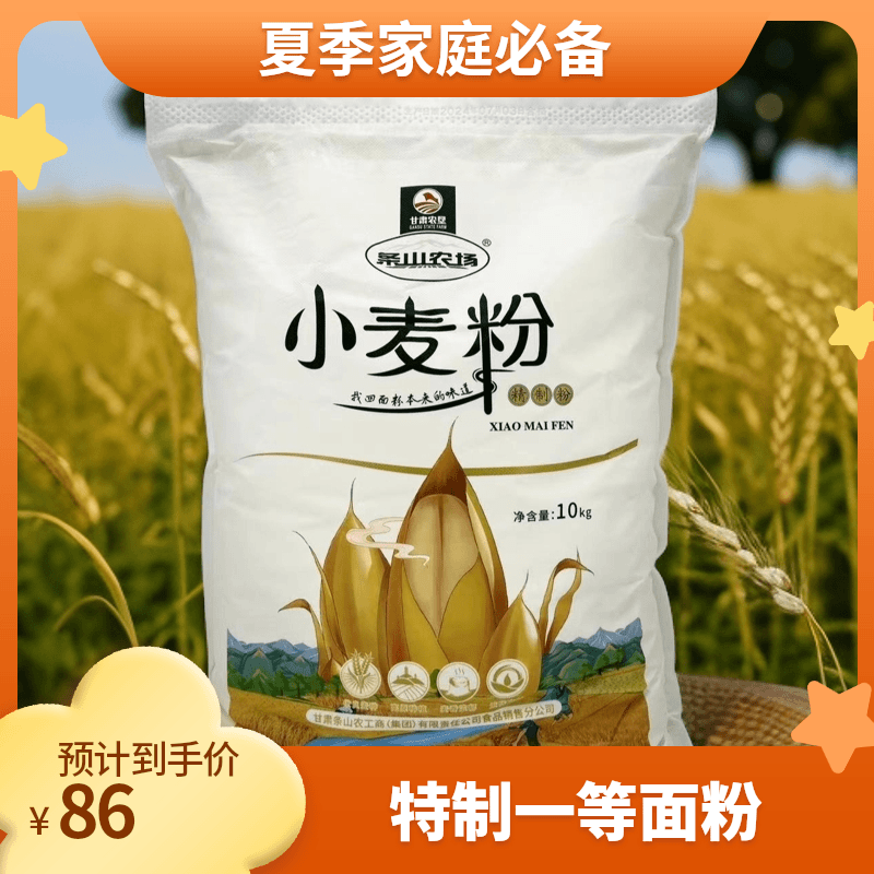 景泰县特产农家自磨无添加小麦面粉10KG