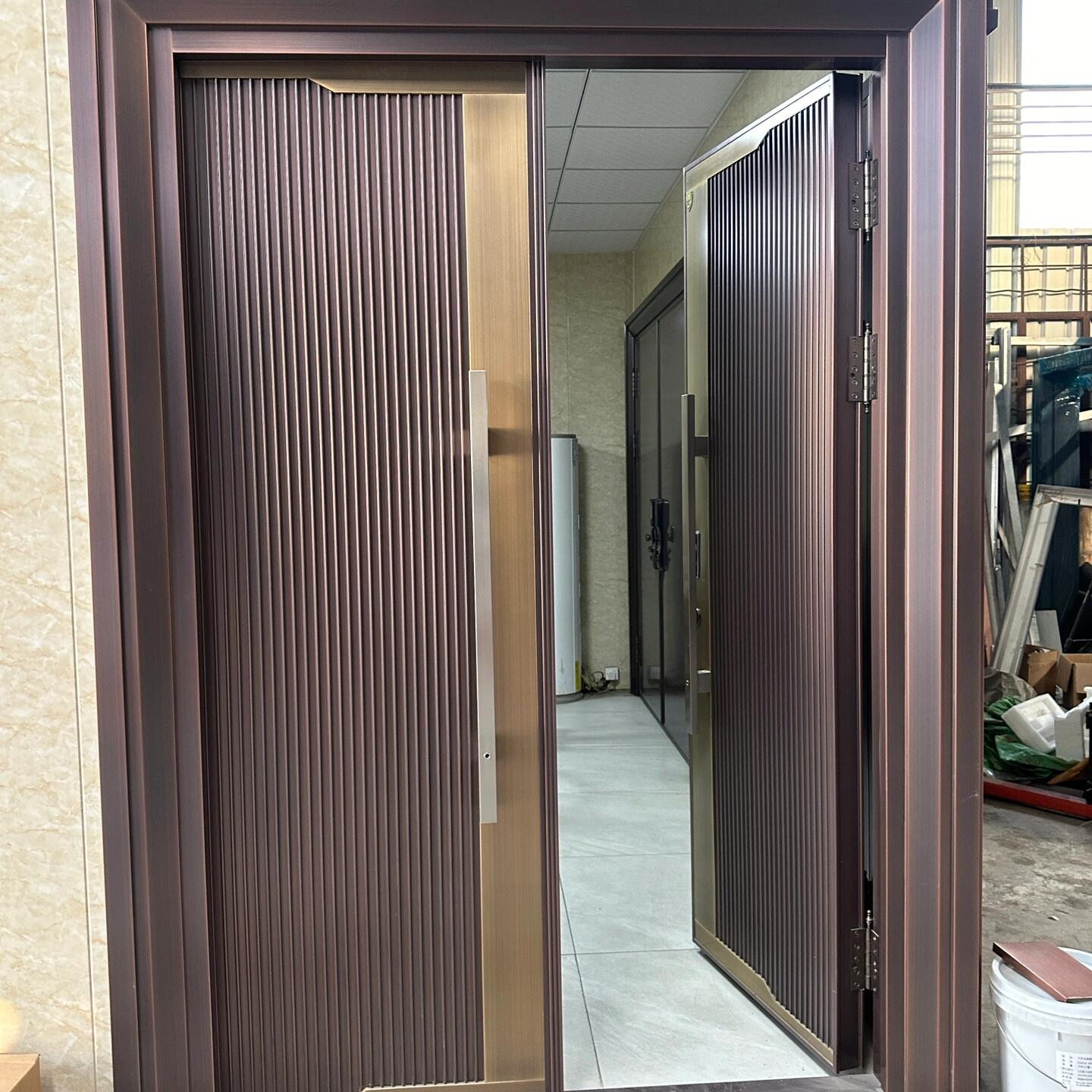 别墅中式双开铜门纯铜门别墅大门