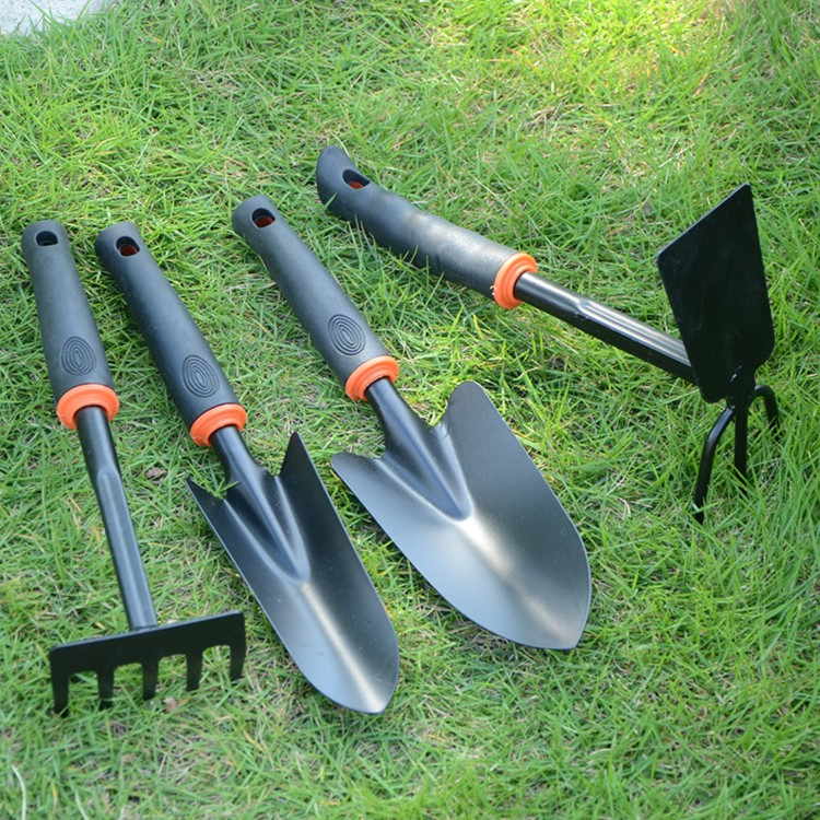 家庭园艺工具四件套装大全种花小铲子耙子两用小锄头加厚家用松土
