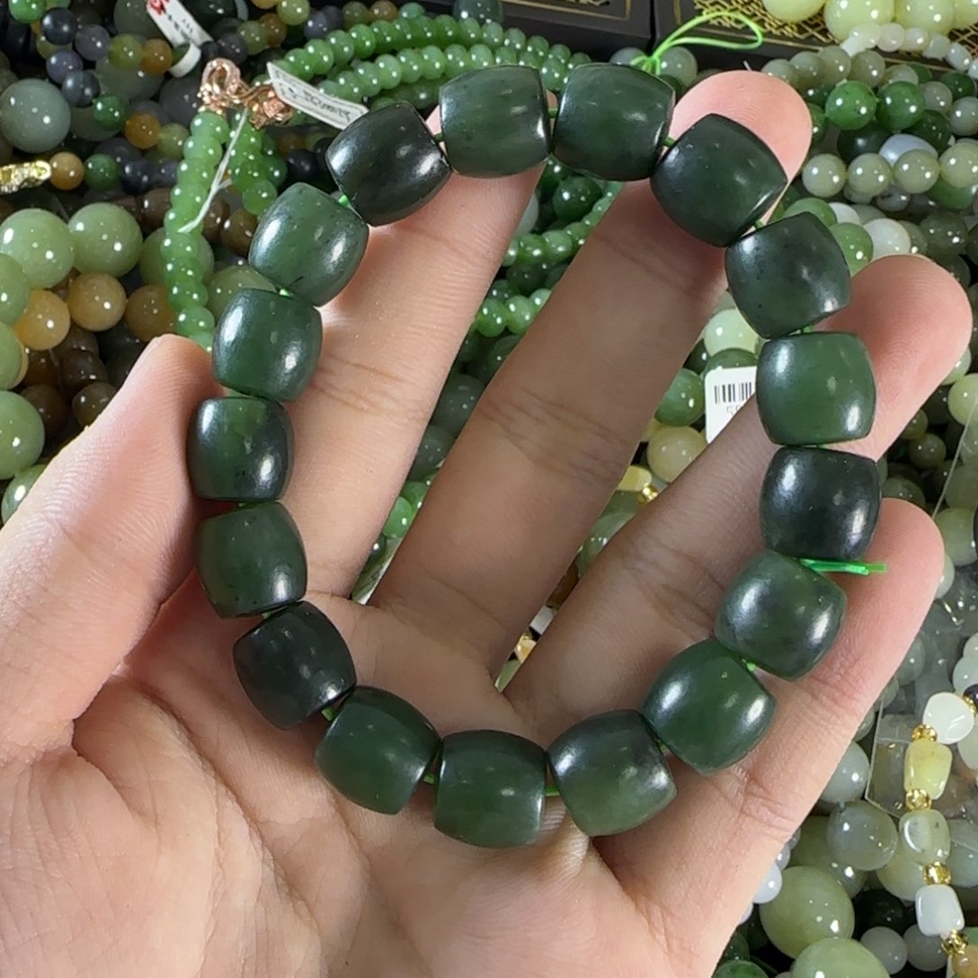 和田玉手链未镶嵌159