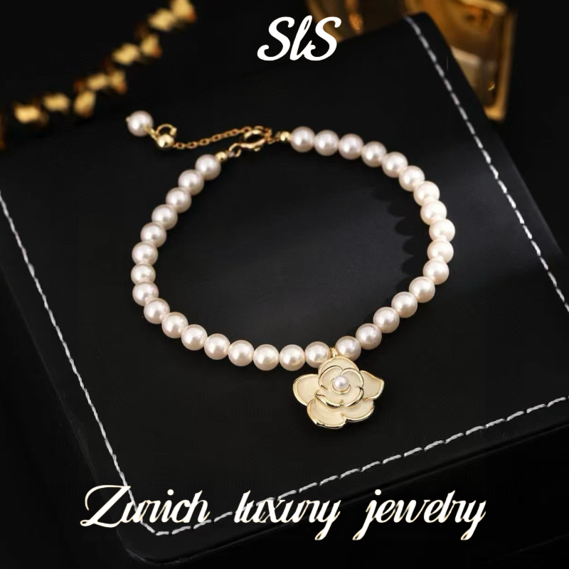 黄铜仿珍珠手链 S3665【山茶花之恋】zurich☆法式☆手链