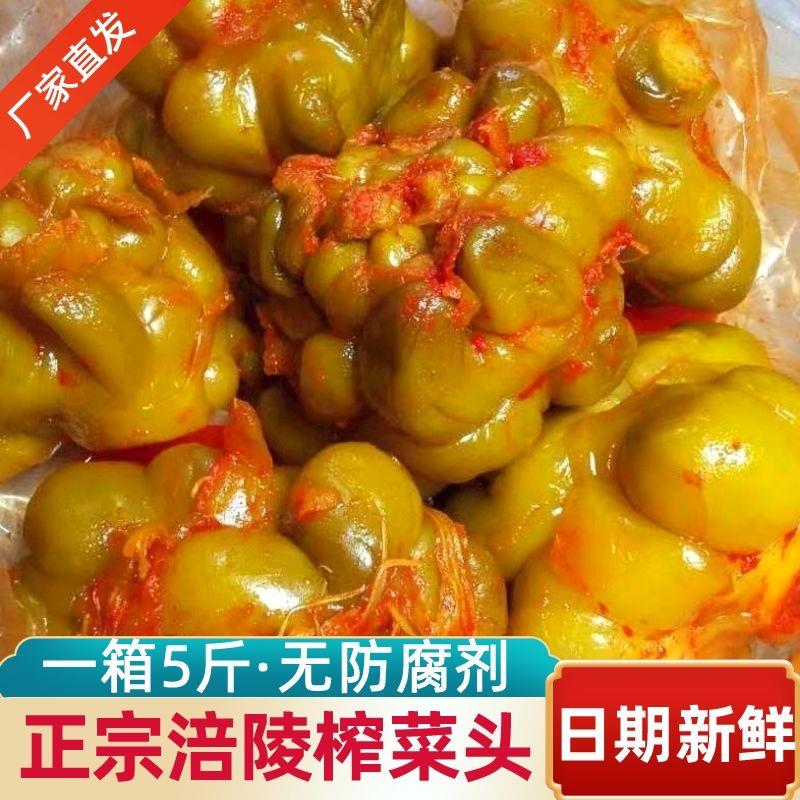 【不加水】正宗重庆涪陵榨菜头新鲜香辣爽口不辣下饭菜开味全形菜