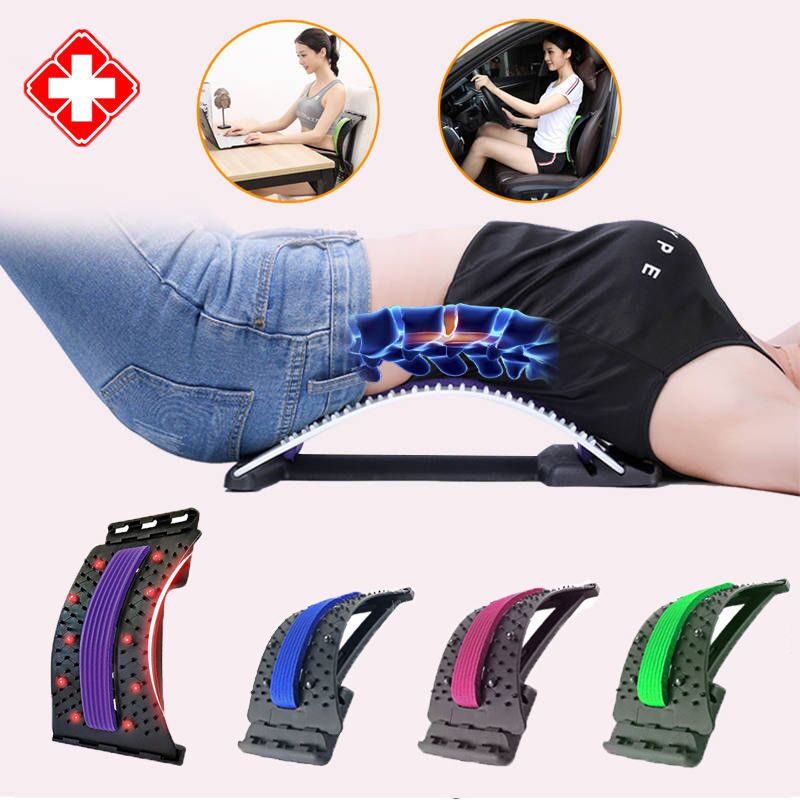 森友腰椎拉伸器按摩弧形曲度舒展器背部伸展健康架开背运动