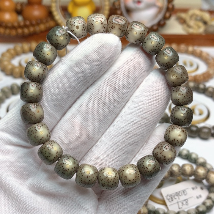 星月菩提手串10/9糯冰玉化果冻料 月朗星稀 均匀细星