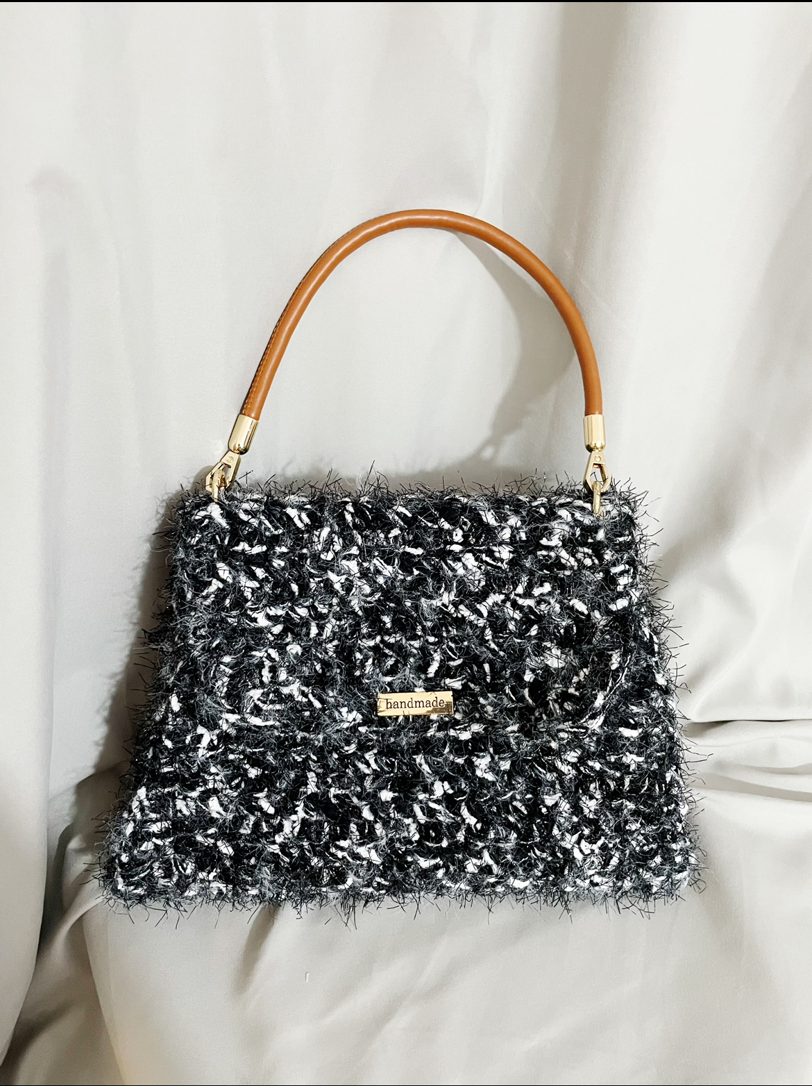 手工毛线编织混线包包