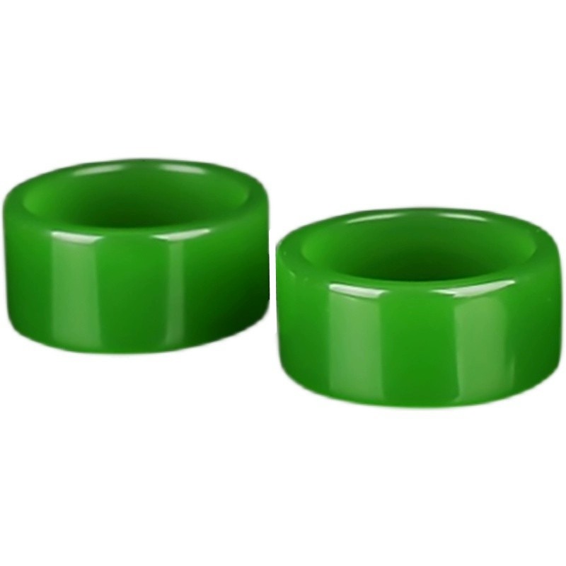 帝王绿戒指男女款尾戒指环小拇指阳绿扳指