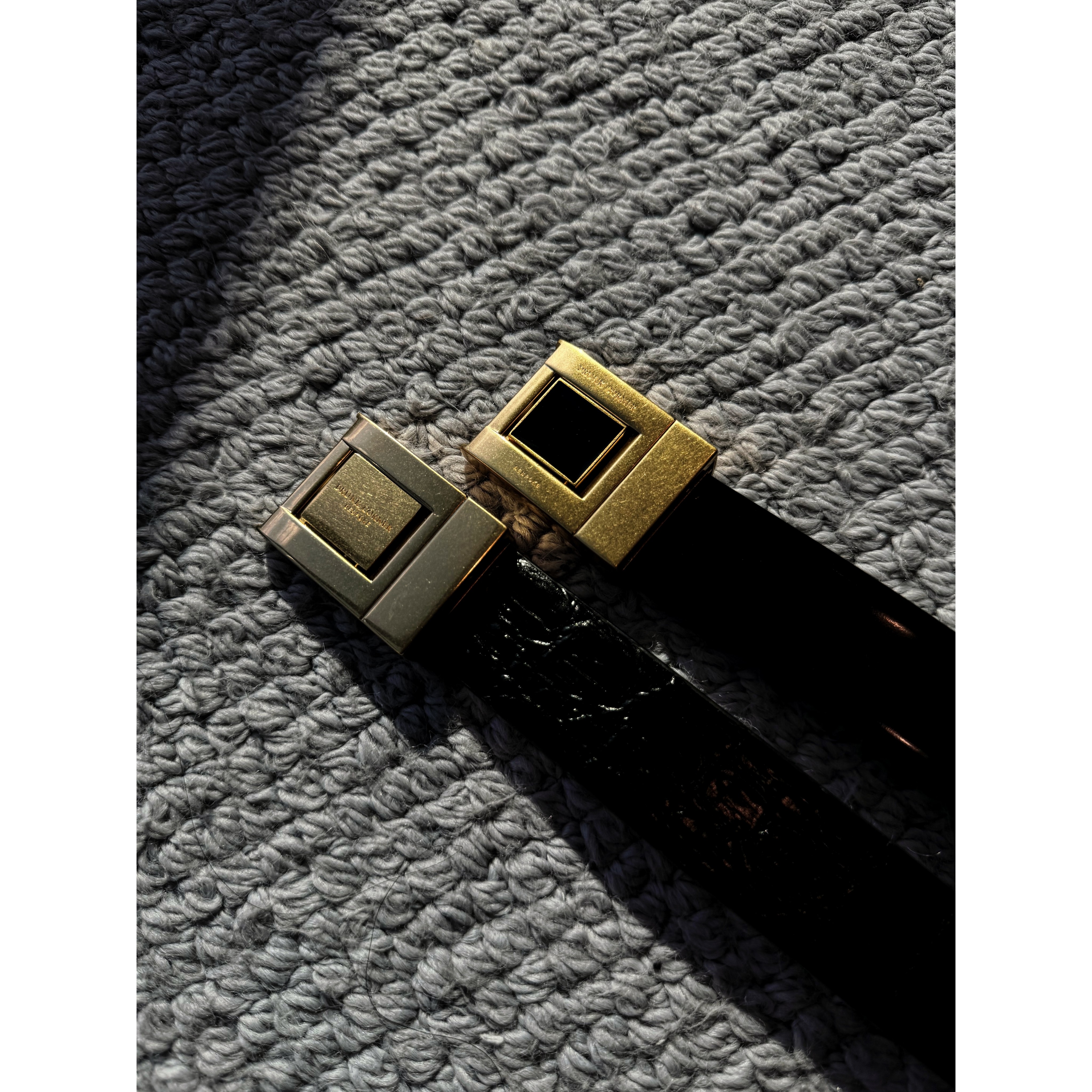 DRUNKCORNER 金属方扣窄款皮带