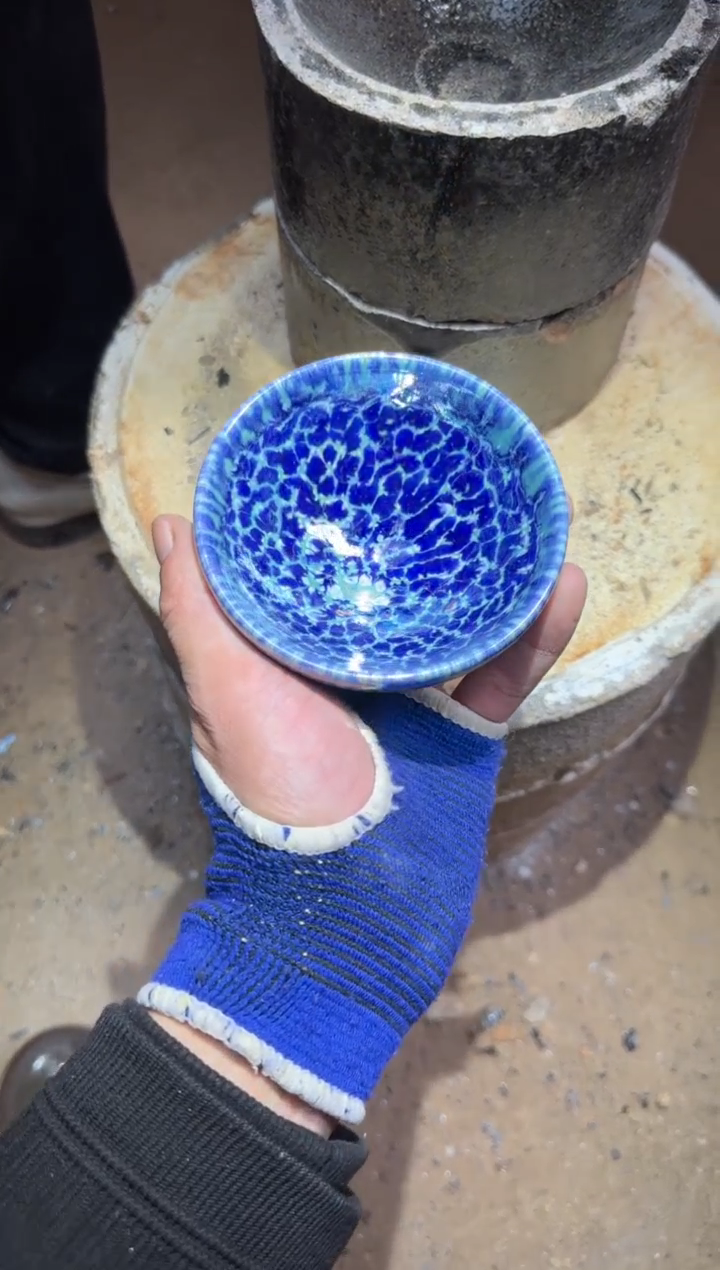 【闪购商品】瓷茶盏七彩青龙