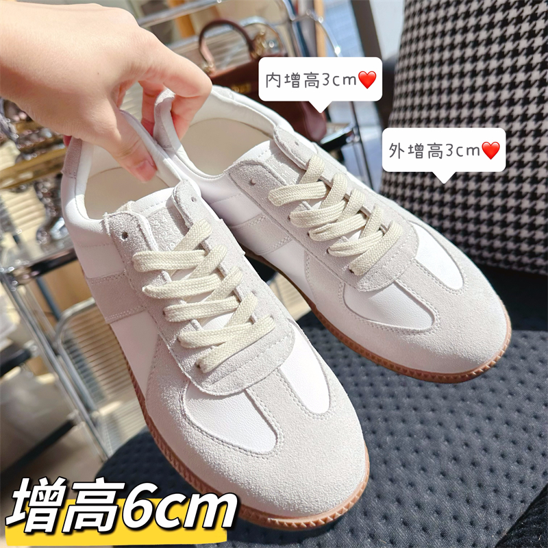 范小洛 内增高6cm德训鞋女软底运动鞋休闲女鞋20571