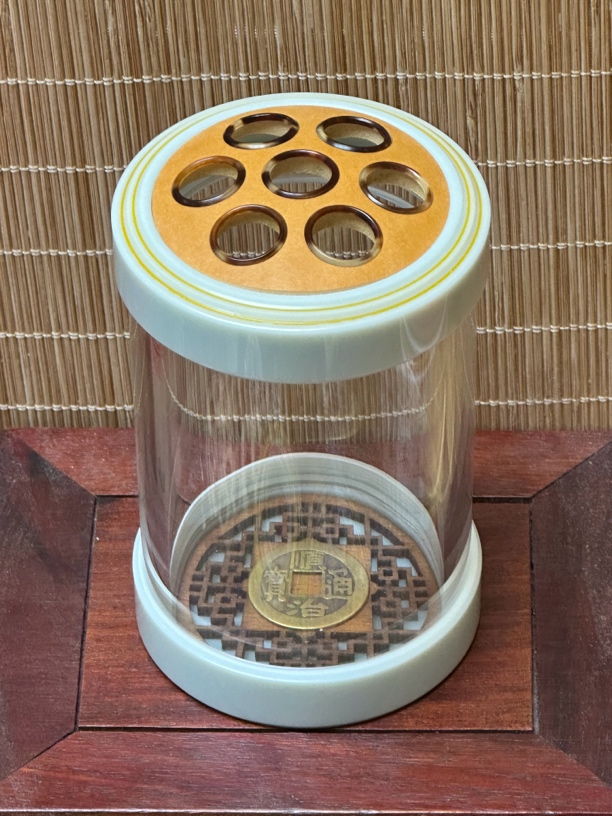 鸣润老葫芦皮七孔 蝈蝈罐子 铜钱 顺治通宝