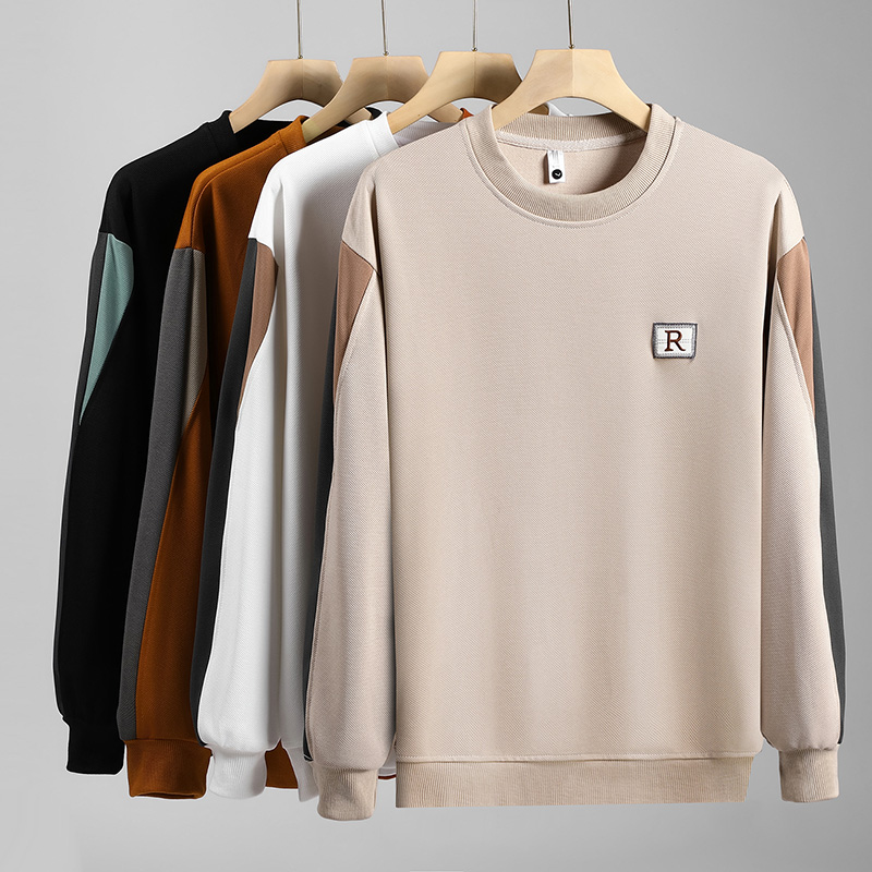 秋冬套头青年男士卫衣男长袖T恤男装衣服潮流休闲时尚男上衣圆领