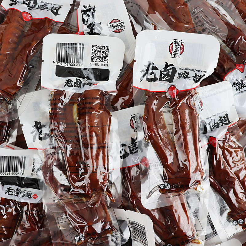 钱家香老卤鸭翅真空肉食品办公室卤制鸭肉小休闲卤味零食姜0g