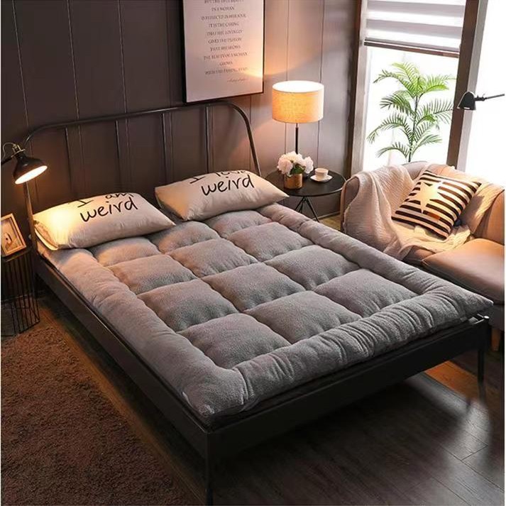 加厚保暖羊羔绒床垫床褥子家用榻榻米铺底床护垫学生宿舍单人垫被