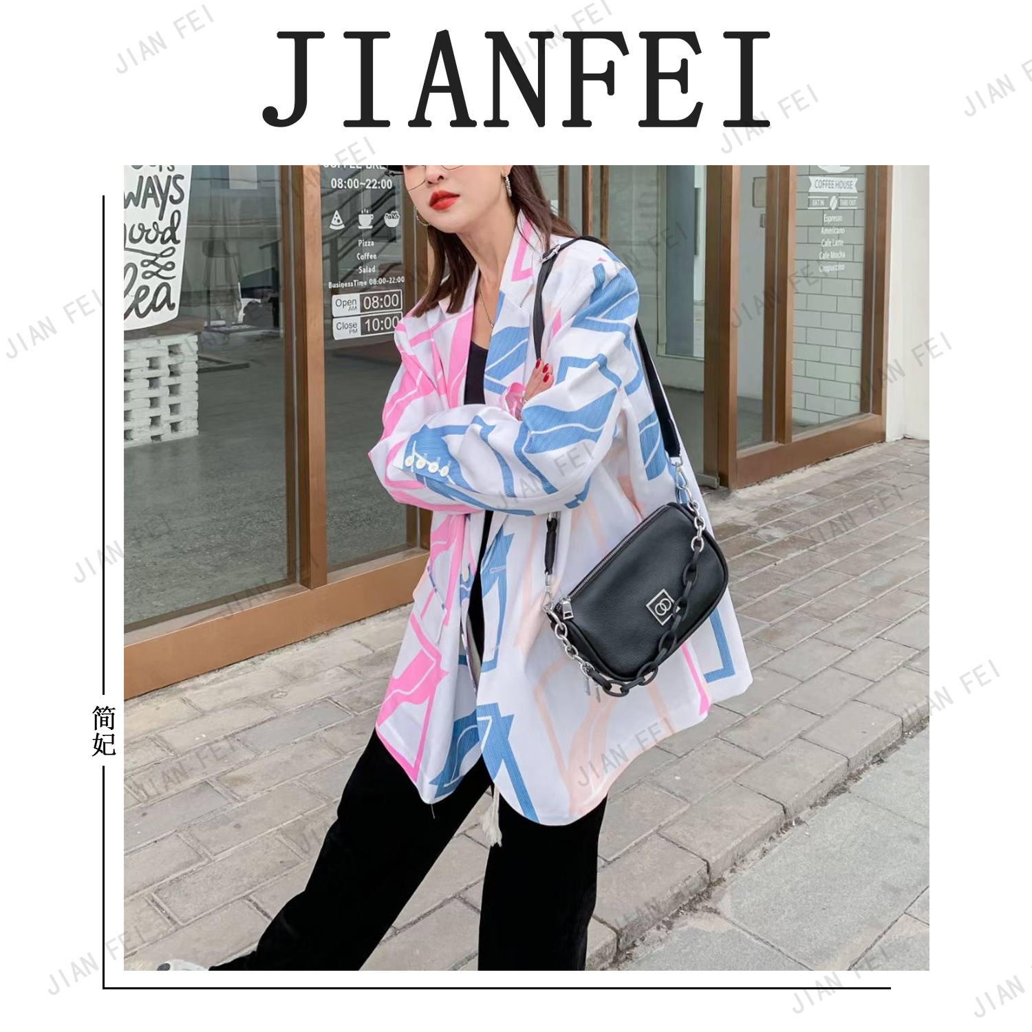 JIANFEI/简妃4992 头层牛皮单肩包洋气时尚百搭质感真皮潮流气质