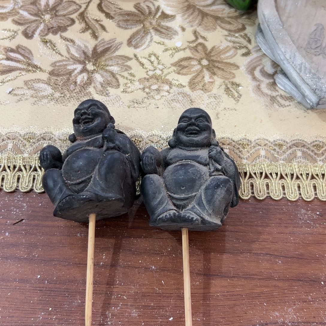 炉瑕疵工艺品孤品摆件一对