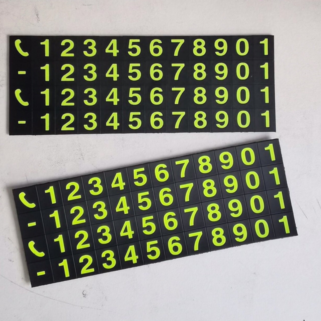 停车号码牌磁吸电话号码数字发光电话号码牌高温不变形橡胶磁铁式