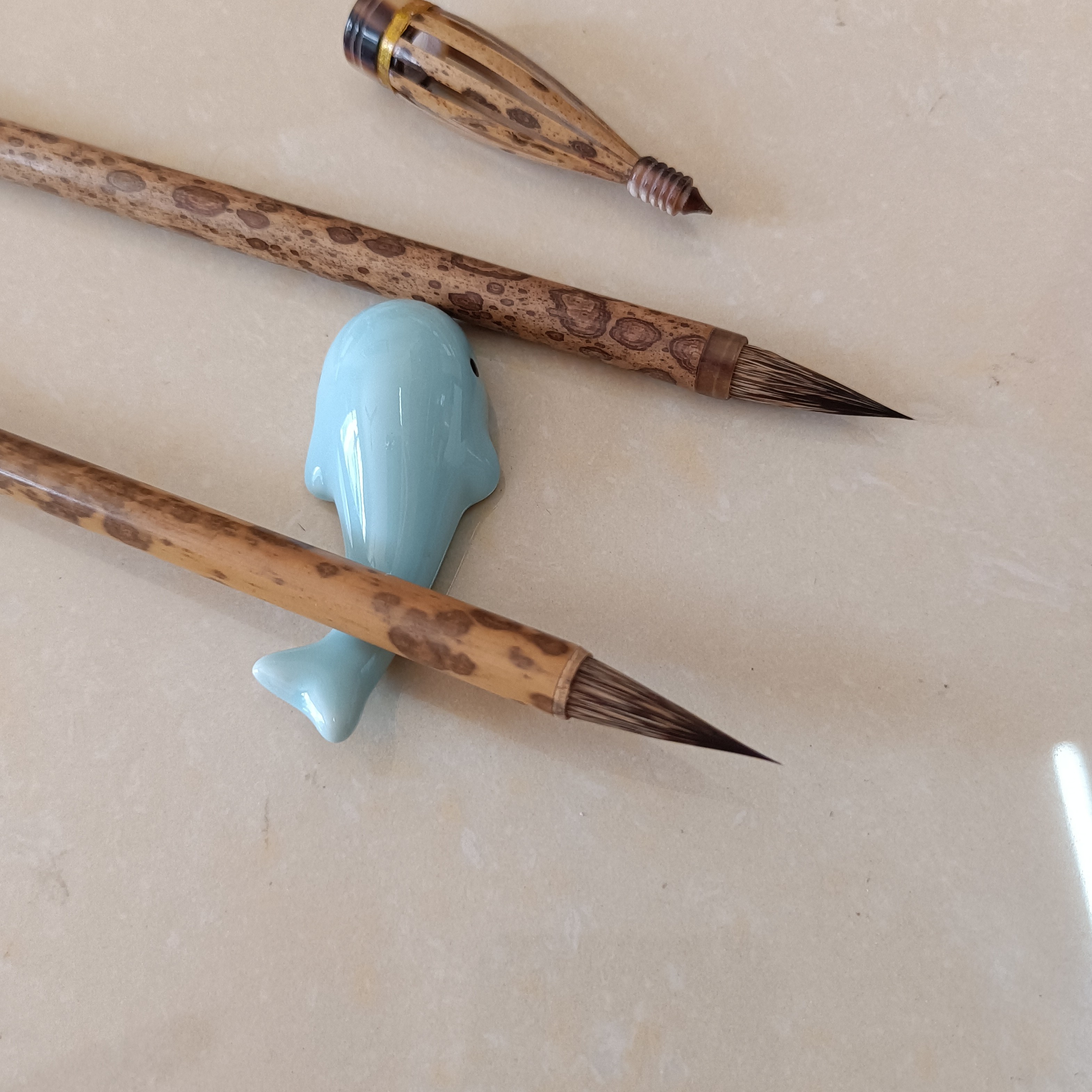 高货纯黑尖紫毫小楷