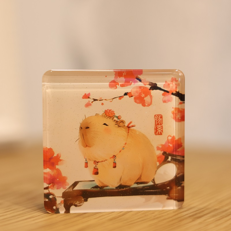 新品豚系列国风滴胶冰箱贴