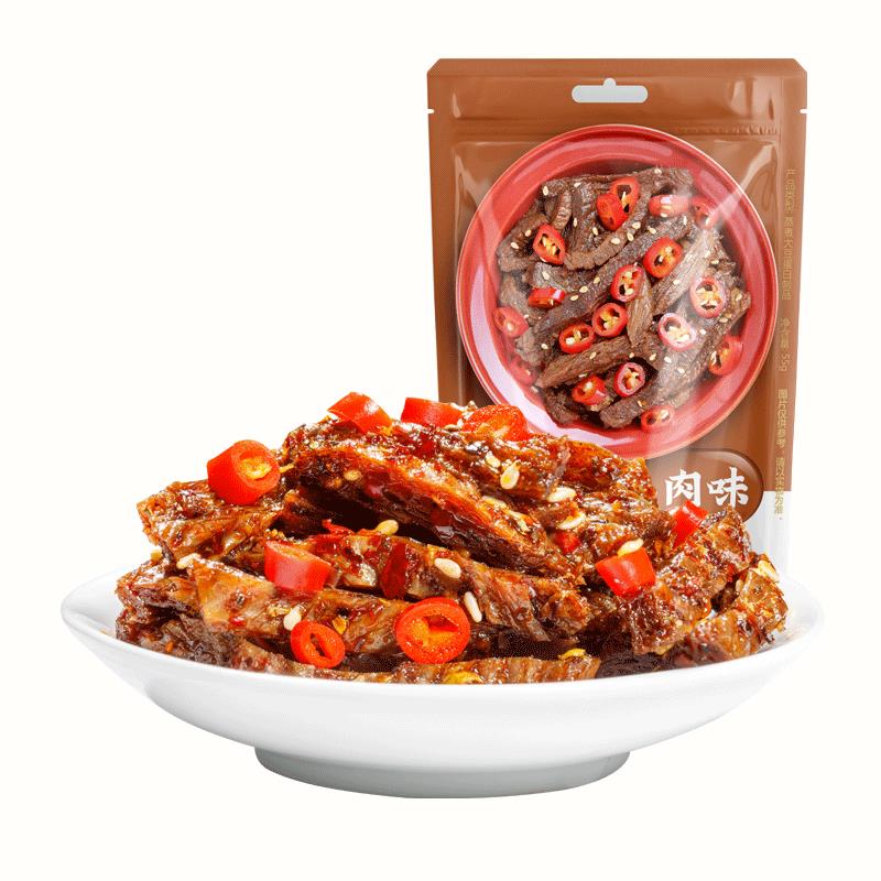 棒棒娃植物蛋白肉手撕素牛排素肉豆制品麻辣小吃零食豆干辣条笋0g