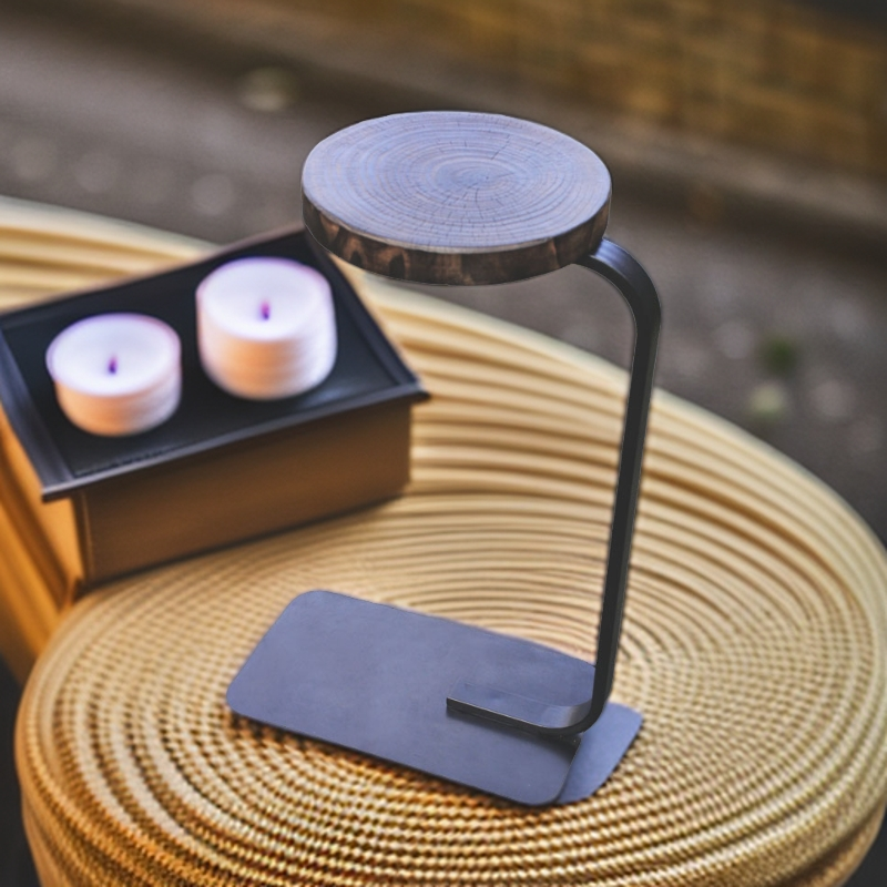 银杏木碳化侘寂风轻奢客厅北欧客厅沙发茶几简约家用角几创意边几