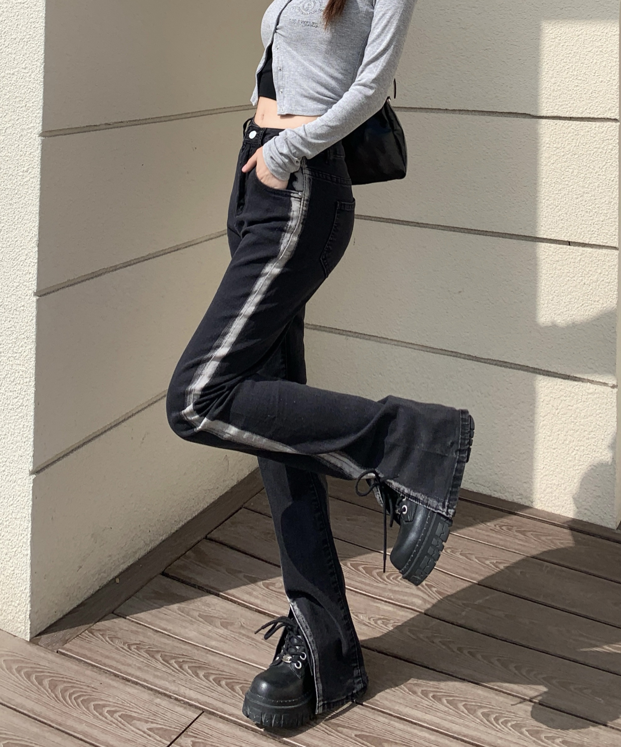 2024新款女装针织牛仔工厂尾货春秋显瘦百搭秋冬修身时尚秋季