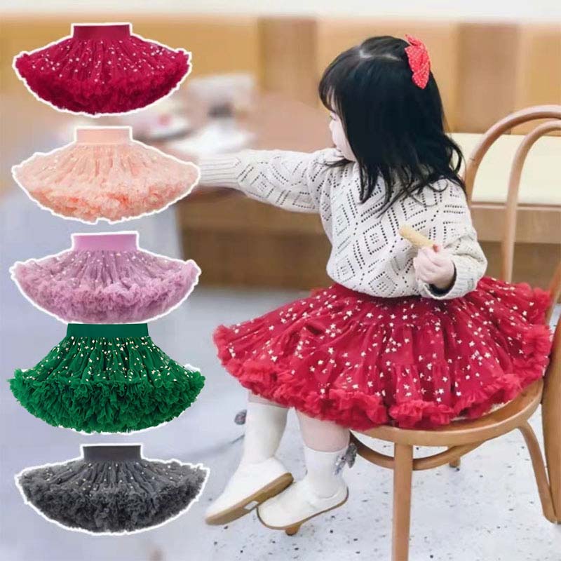 儿童半身裙女童公主tutu裙周岁礼服表演服法国网纱兔兔蓬蓬裙宝宝