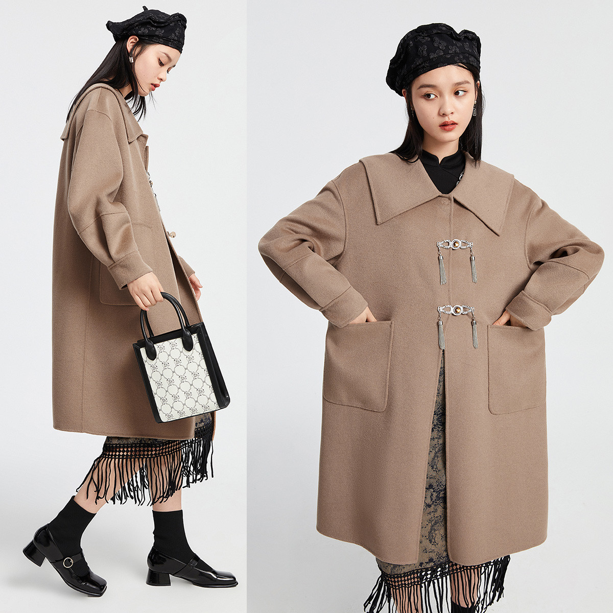 A003国风双面呢大衣