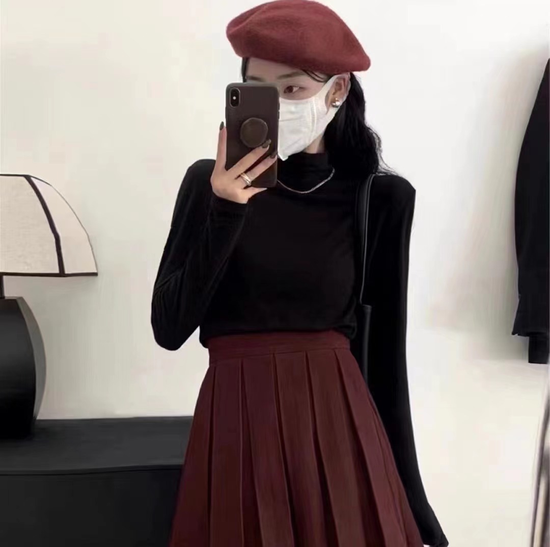 格调美美 55150新款半高领内搭打底衫